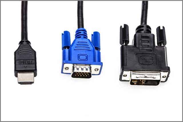 Brass VGA to DVI cable