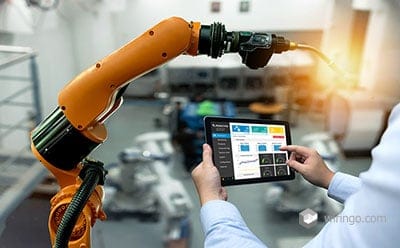 Industrial machine and factory robot arm