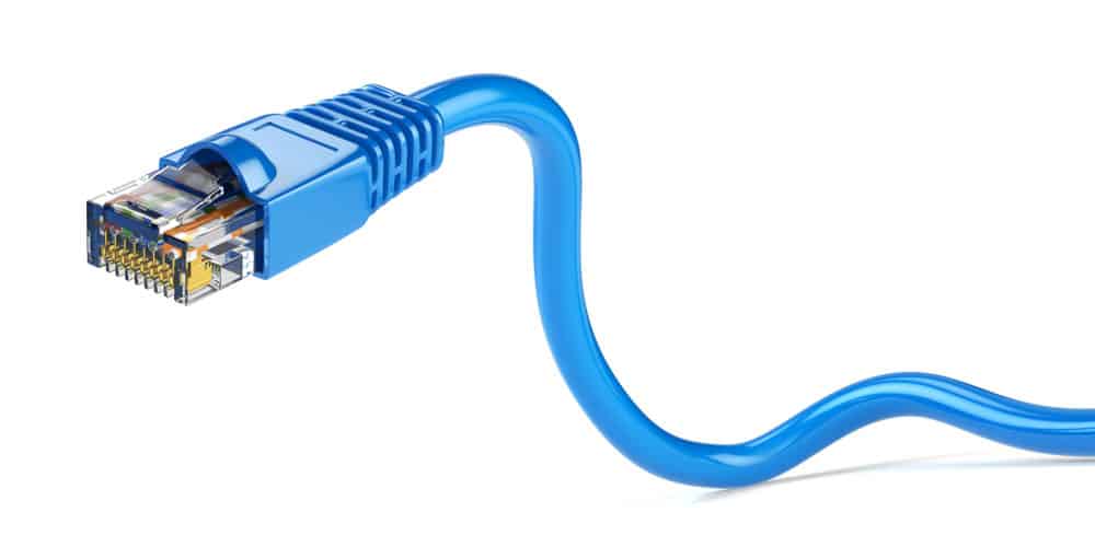 LAN network ethernet cable.Â