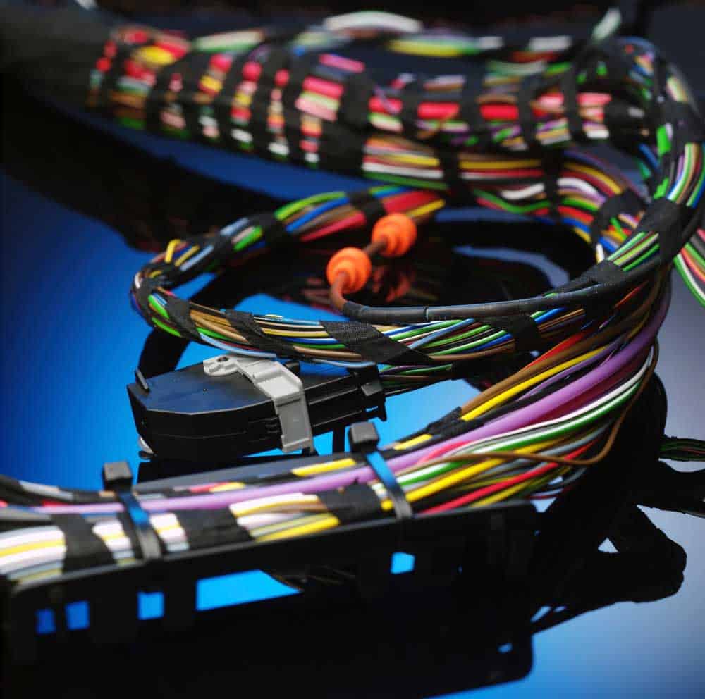 Automotive Wire Harness Repair:
complex wiring harness for the car building industry