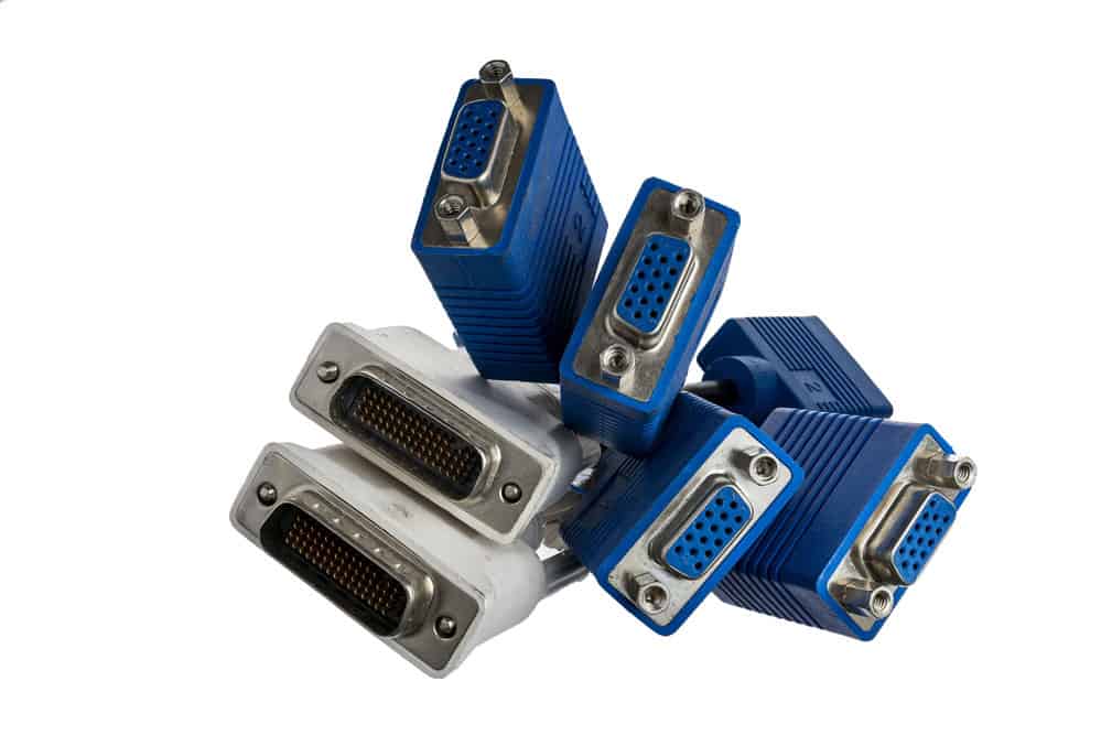 DVI Cable Assembly: computer connectors for connecting monitors