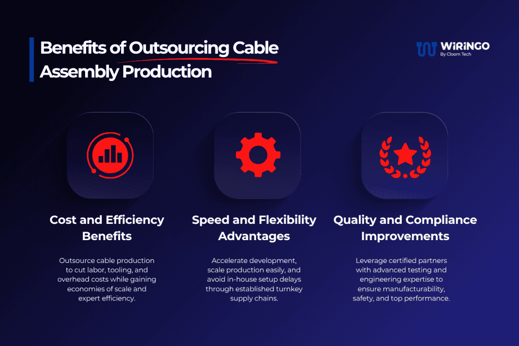 Benefits of outsourcing cable assembly production