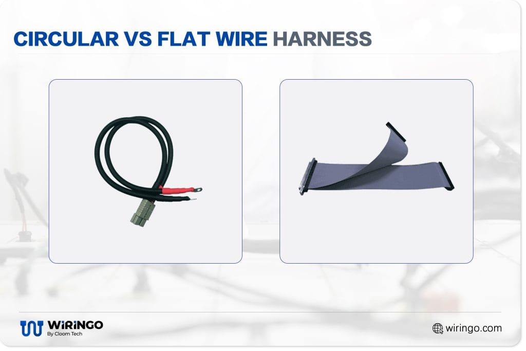 Circular vs flat wire harness