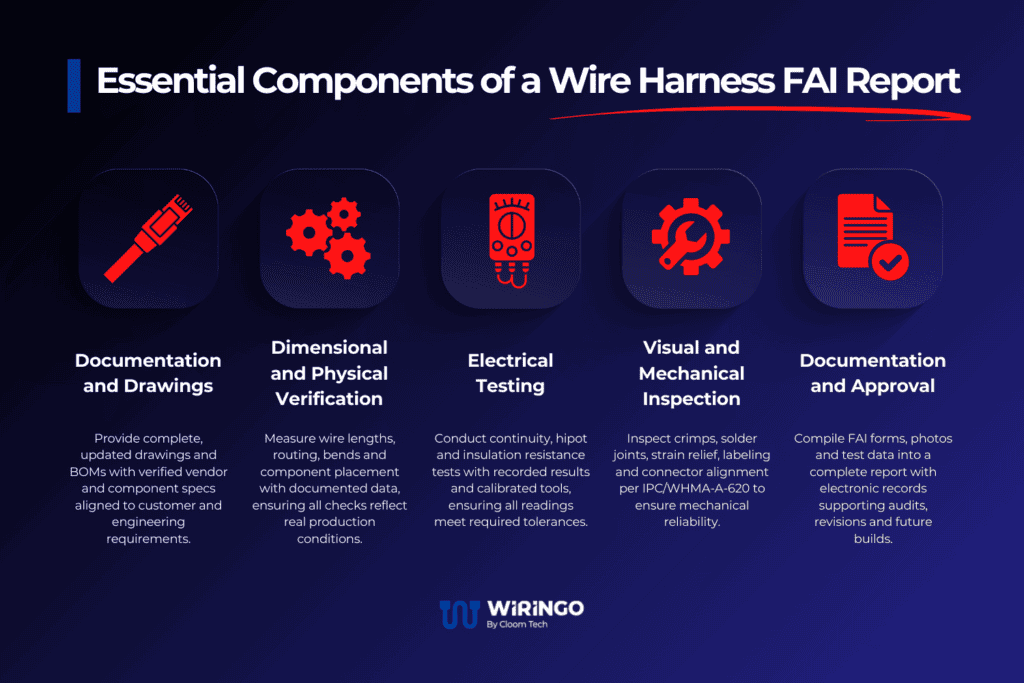 Essential Components of a Wire Harness FAI Report