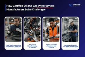 How do certified oil and gas wire harness manufacturers solve challenges