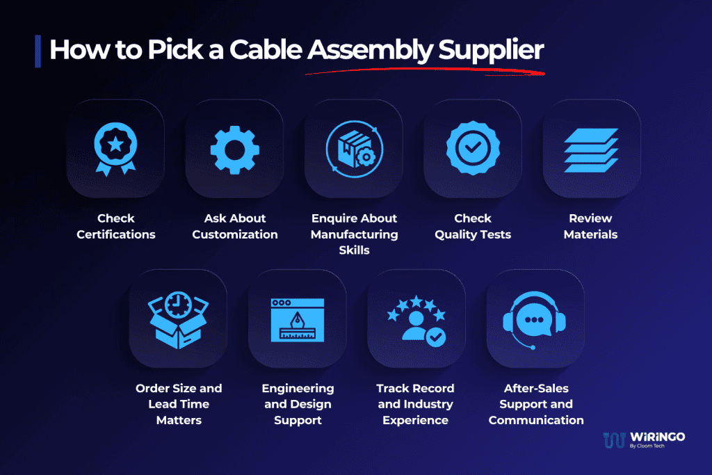 How to Pick a Cable Assembly Supplier