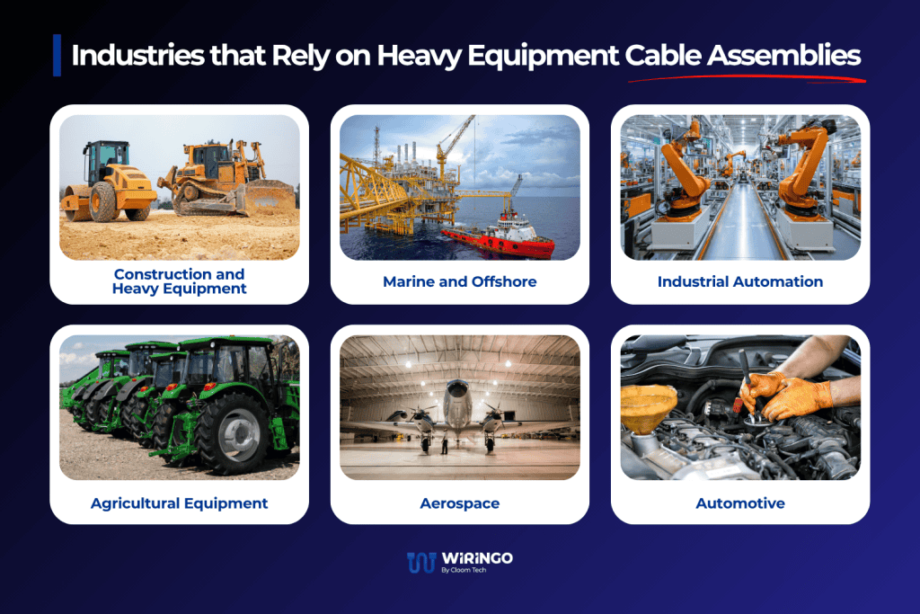 Industries that Rely on Heavy Equipment Cable Assemblies